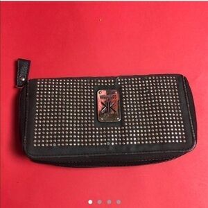 Bedazzled kardashian kollection wallet. 🖤🤍​​​​​​​​​​​​​​​​​​​​​​​​